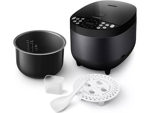 Philips Мультиварка All-in-One 980 Вт, чаша-5л, електронне управл., 60 авто. програм, пластик, чорний. - Фото 5