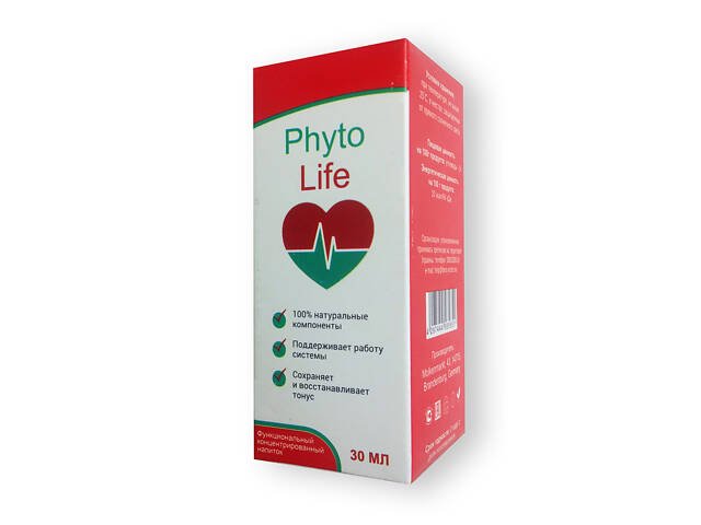 Phyto Life - Каплі від гіпертонії (Фіто Лайф) 30 мл - Фото 1