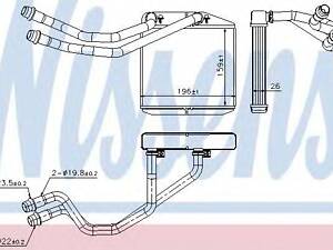 пічка ALFA MITO(08-)0.9 i(+)[OE 6448.T0] NISSENS 71163 на OPEL CORSA D