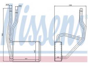 пічка FD FIESTA V(01-)1.25 EFi(+)[OE 2S6H 18B539 AB] NISSENS 71765 на FORD IKON V (JH_, JD_)