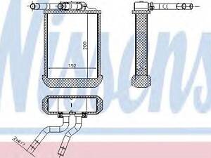 пічка MB ML W 163(98-)ML 230(+)[OE 163 830 00 61] NISSENS 72045 на MERCEDES-BENZ M-CLASS (W163)