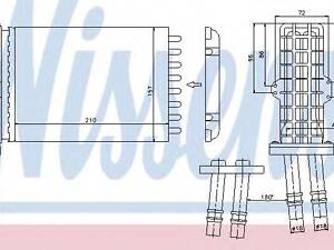 печь RN AVANTIME(01-)1.9 DTi(+)[OE 60 25 370 414] NISSENS 73258 RENAULT ESPACE Mk III (JE0_)