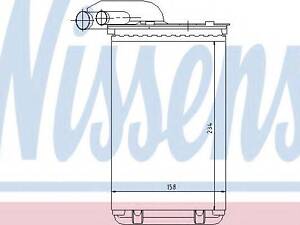 пічка RN CLIO I(90-)1.1(+)[OE 77 01 033 457] NISSENS 73252 на RENAULT 19 (B/C53_)