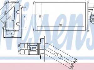 пічка RN ESPACE IV(02-)2.0 dCi(+)[OE 77 01 038 542] NISSENS 73368 на RENAULT LAGUNA I (B56_, 556_)