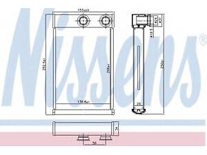 пічка VAUXHALL INSIGNIA (08-) 1.4 i 16V TURBO NISSENS 72669 на VAUXHALL MERIVA Mk II (B)