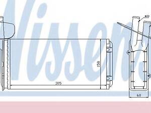 пічка VW TRANSPORTER T4(90-)1.8 i(+)[OE 701.819.031 A] NISSENS 73965 на VW TRANSPORTER / CARAVELLE Mk IV автобус (70XB,