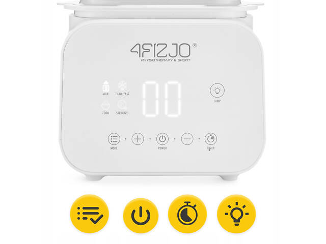 Підігрівач/стерилізатор для пляшечок 4FIZJO Twin 4 в 1 White (P-5905973402392) - Фото 3