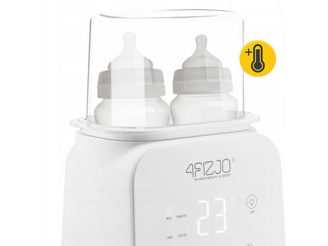 Підігрівач/стерилізатор для пляшечок 4FIZJO Twin 4 в 1 White (P-5905973402392) - Фото 4