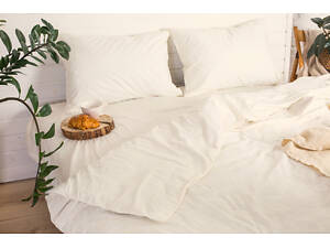 Пододеяльник Ecotton полуторный 150х215 см Бязь рис.20-0256 Ivory молочный