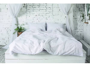 Пододеяльник Ecotton полуторный 150х215 см Бязь рис.20-0256 White белый