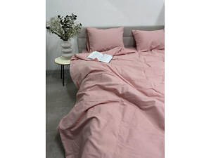 Пододеяльник на молнии Ecotton полуторный 150х215 см фланель из хлопка Pink розовый