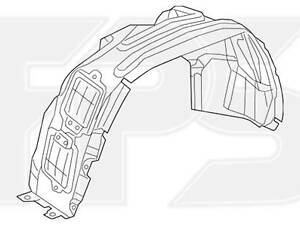 ПІДКРИЛОК ПЕРЕДНІЙ ЛІВИЙ JEEP CHEROKEE 19-, FP 3813 387