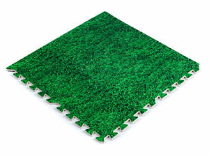 Пол пазл - модульное напольное покрытие 600x600x10мм Зеленая трава (МР4) SW-00000153