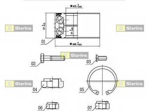 Маточина колеса Huber Starline LO00906 на VW Polo (6N1)