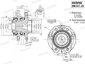 Підшипник ступиці зад.+монтажний к-кт Audi A6, A6 Avant 2.0TDI-3.2FSI 05.04-08.11 SH157.42K