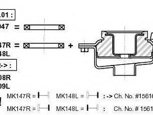Підшипник кульковий d<30 MONROE MK047 на PEUGEOT BOXER автобус (230P)
