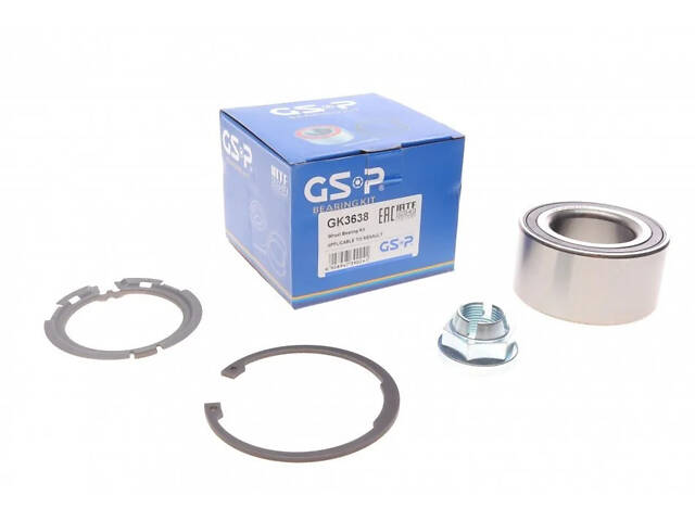 Подшипник ступицы (комплект) GSP GK3638 GSP GK3638 Renault Megane, Clio, Scenic, Grand Scenic, Twingo 7701210111, 77012 - Фото 1