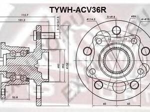 Подшипник ступицы KOYO DACF1097FHR2 на TOYOTA SCEPTER (_CV1_, _XV1_, _V1_)
