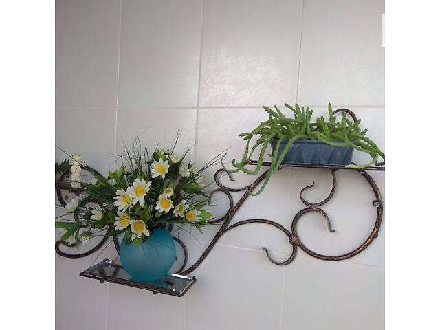подставка для цветов настенная - Фото 4