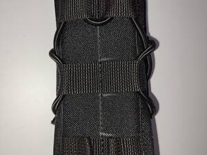 Подсумок черный открытый под магазины АК/AR одинарный