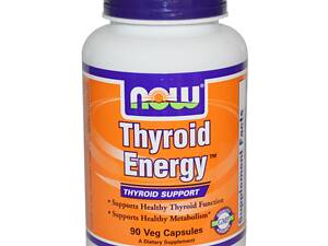 Підтримка Щитовидної Залози, Thyroid Energy, Now Foods, 90 вегетаріанських капсул