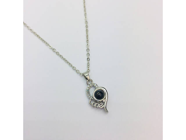 Подвеска серебряная S925 SUNROZ I love You Я люблю тебя на 100 языках Серебряный (SUN3100904) - Фото 2