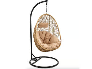 Підвісне крісло-кокон Di Volio Bacoli одномісне бежевий