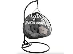 Підвісне крісло-кокон Di Volio Foggio двомісне чорний