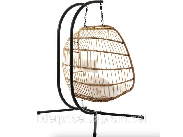 Подвесное кресло-кокон Di Volio Rona двухместное бежевый, Оригинал! - Фото 7