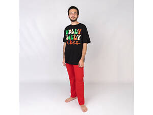 Піжама чоловіча з новорічним принтом Holly Jolly