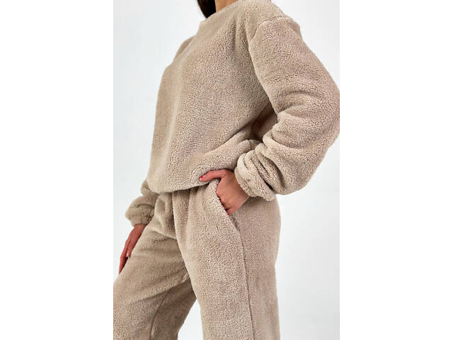 Піжама з плюшу Perfect Female Коричневий L (185PJ-33JaP-br) - Фото 6