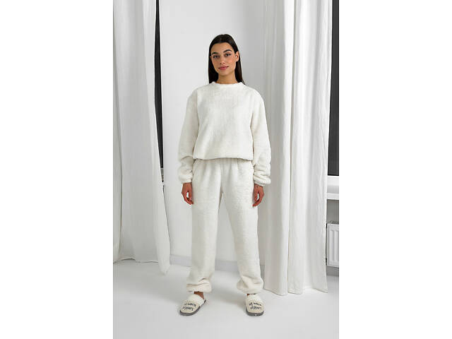 Піжама з плюшу Perfect Female Молочний S (185PJ-33JaP-mi) - Фото 1