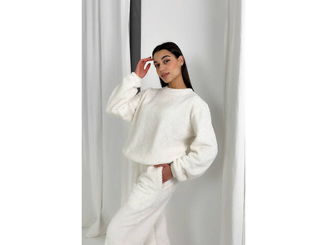 Піжама з плюшу Perfect Female Молочний XL (185PJ-33JaP-mi) - Фото 3