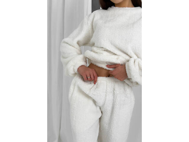 Піжама з плюшу Perfect Female Молочний XL (185PJ-33JaP-mi) - Фото 5