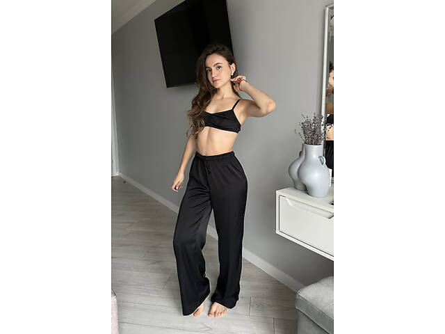 Піжама з шовку paris Perfect Female Чорний XS (192PJ-20SP-bl) - Фото 1