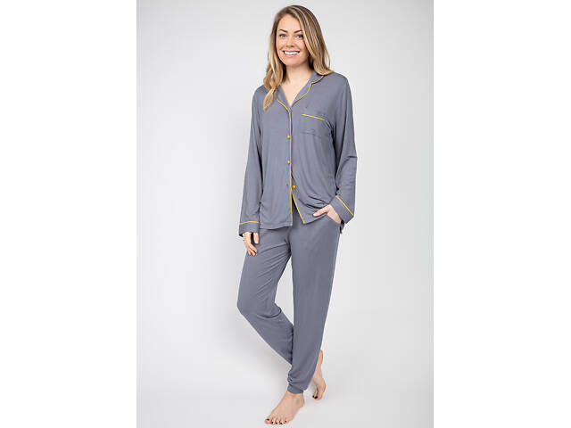 Піжама жіноча Cyberjammies Rachel 4884-4885 14 L Сірий (5051877359499) - Фото 1