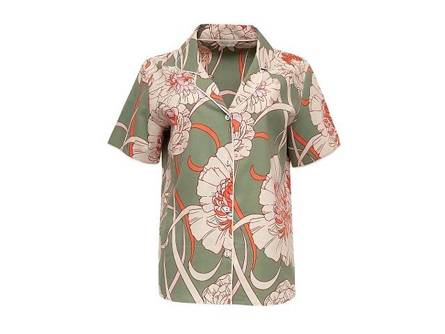 Піжама жіноча Cyberjammies Sage 9582-9583 10/S Зелений з квітковим принтом (5051877441569) - Фото 3