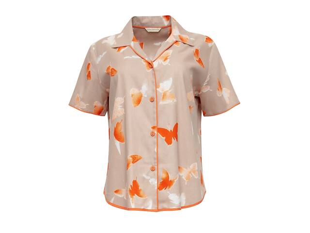 Піжама жіноча Cyberjammies Sage 9588-9589 10/S Сірий з принтом метелики (5051877442047) - Фото 4