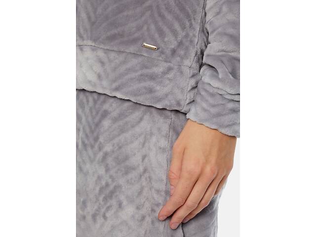 Піжама жіноча Pretty You London Chevron-Grey 2XL-3XL Сіра (5056372016328) - Фото 3