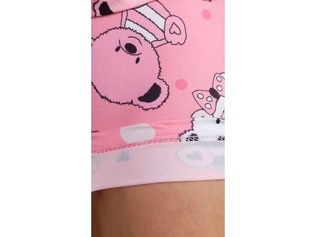 Пижама женская розовая футболка и шорты П903 M PTR - Фото 3