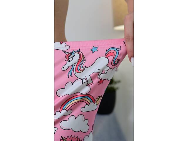 Пижама женская розовая футболка и шорты П904 XXL PTR - Фото 2