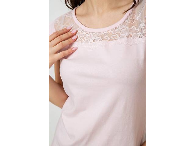 Жіноча піжама з принтом, колір рожевий, 243R1484-004 - Фото 5