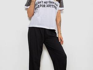 Піжама жіноча з принтом, колір білий, 243R1600-024-2