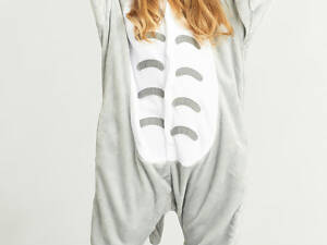 Піжама кигуруми дитяча Jamboo Тоторо 120 см Сіро-біла (J400501)