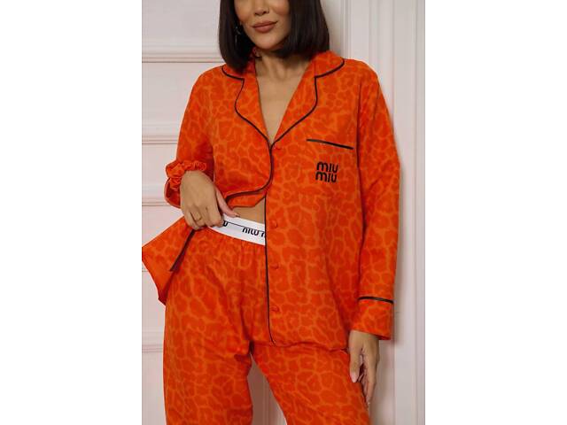 Піжама miu miu помаранчева - Фото 1
