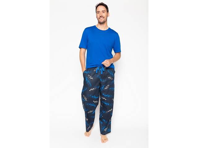 Піжама чоловіча Cyberjammies Archie 6693-6688 M Синій з принтом автомобіля (5051877388772) - Фото 1