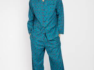 Пижама мужская Cyberjammies Lewis 6635-6636 M Бирюзовый (5051877370753)