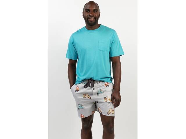 Піжама чоловіча Cyberjammies Luca 6838-6837 XL Блакитний/Сірий (5051877437609) - Фото 1