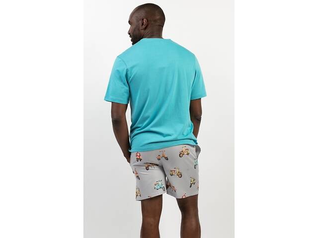 Піжама чоловіча Cyberjammies Luca 6838-6837 XL Блакитний/Сірий (5051877437609) - Фото 2