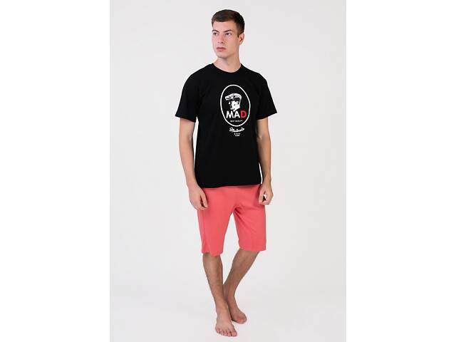 Піжама чоловіча Homewear MAD 19525 M Black/Coral (3700465520666) - Фото 1